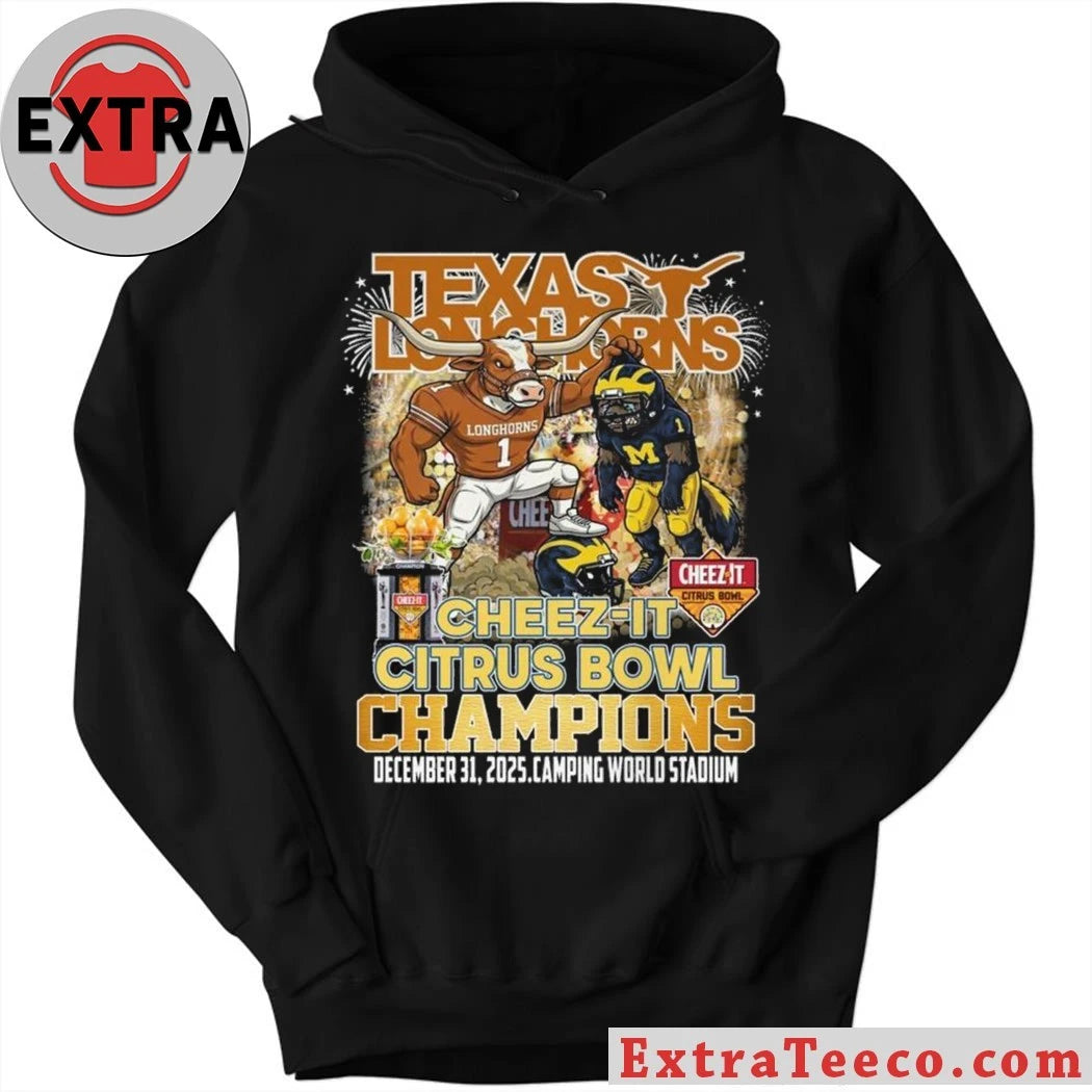 Original Celebrating the Texas Longhorns’ victory over Michigan in the 2025 Cheez-It Citrus Bowl at Camping World Stadium, Orlando, Florida, December 31, 2025 Shirt