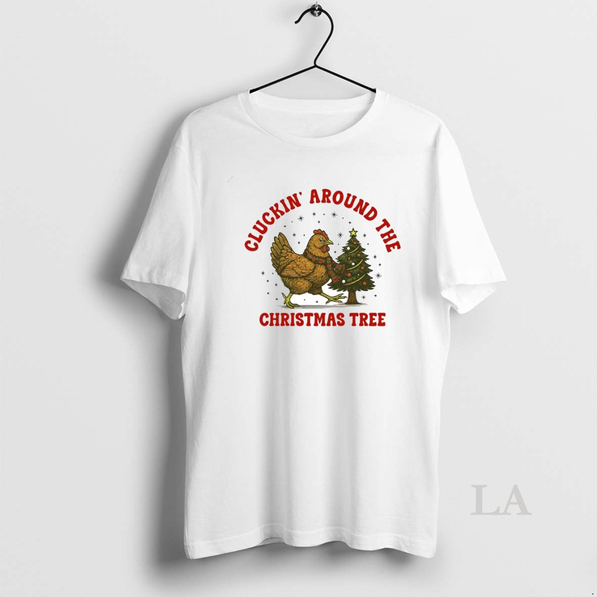 Original Chicken Cluckin Around The Christmas Tree T-Shirts, Hoodie, Sweatshirt | PodTeesHub.com