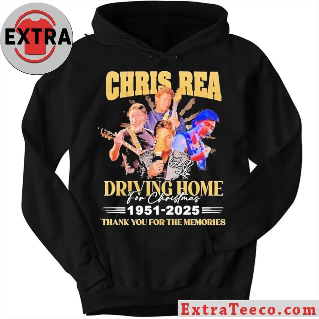 Original Chris Rea Driving Home For Christmas 1951-2025 Thank You For The Memories Shirt