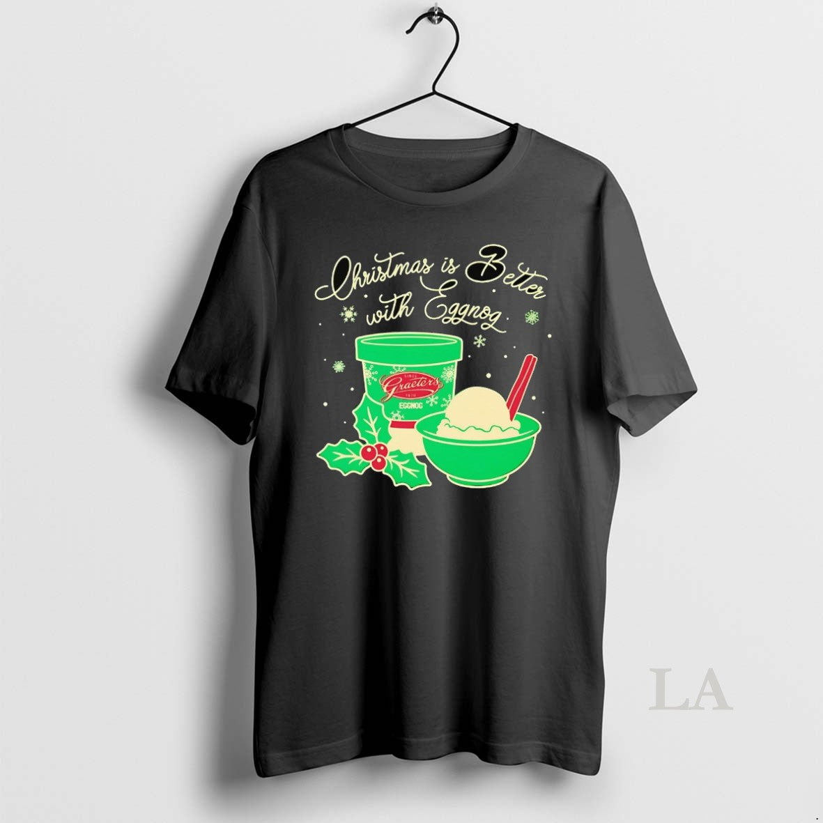 Original Christmas Is Better With Graeters Egg Nog T-Shirts, Hoodie, Sweatshirt | PodTeesHub.com
