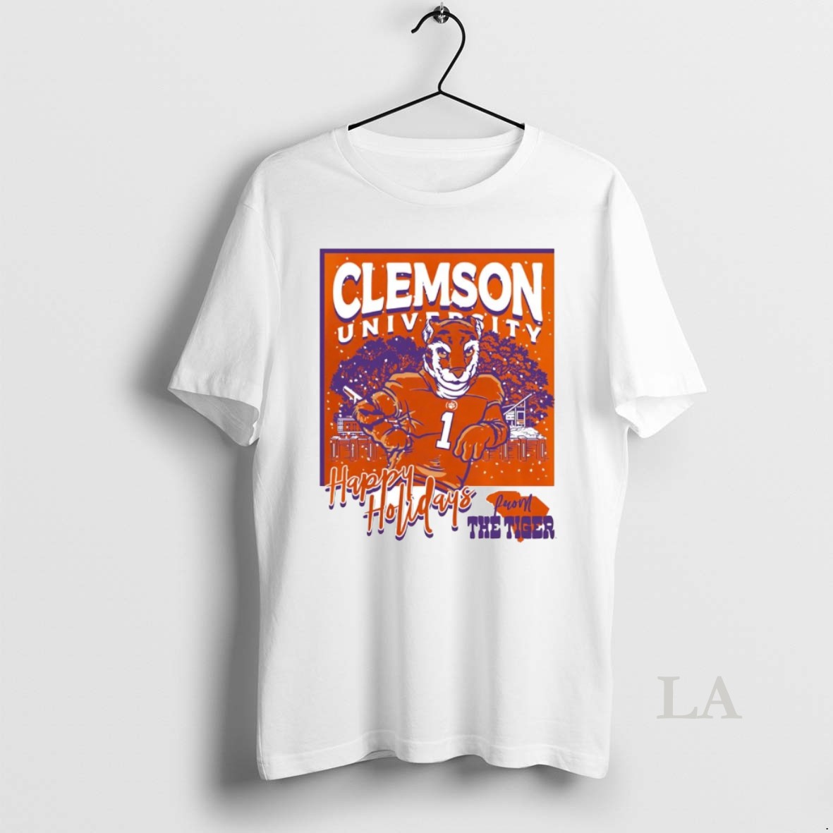 Original Clemson Tigers Happy Holiday From The Tiger Christmas T-Shirts, Hoodie, Sweatshirt | PodTeesHub.com
