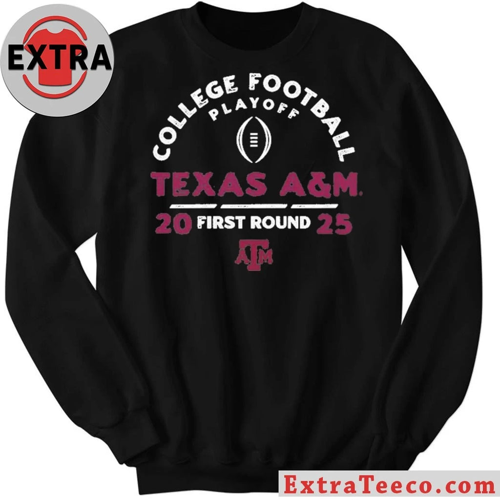 Original College Football Playoff 2025 First Round Texas A&amp;M Aggies Logo Shirt
