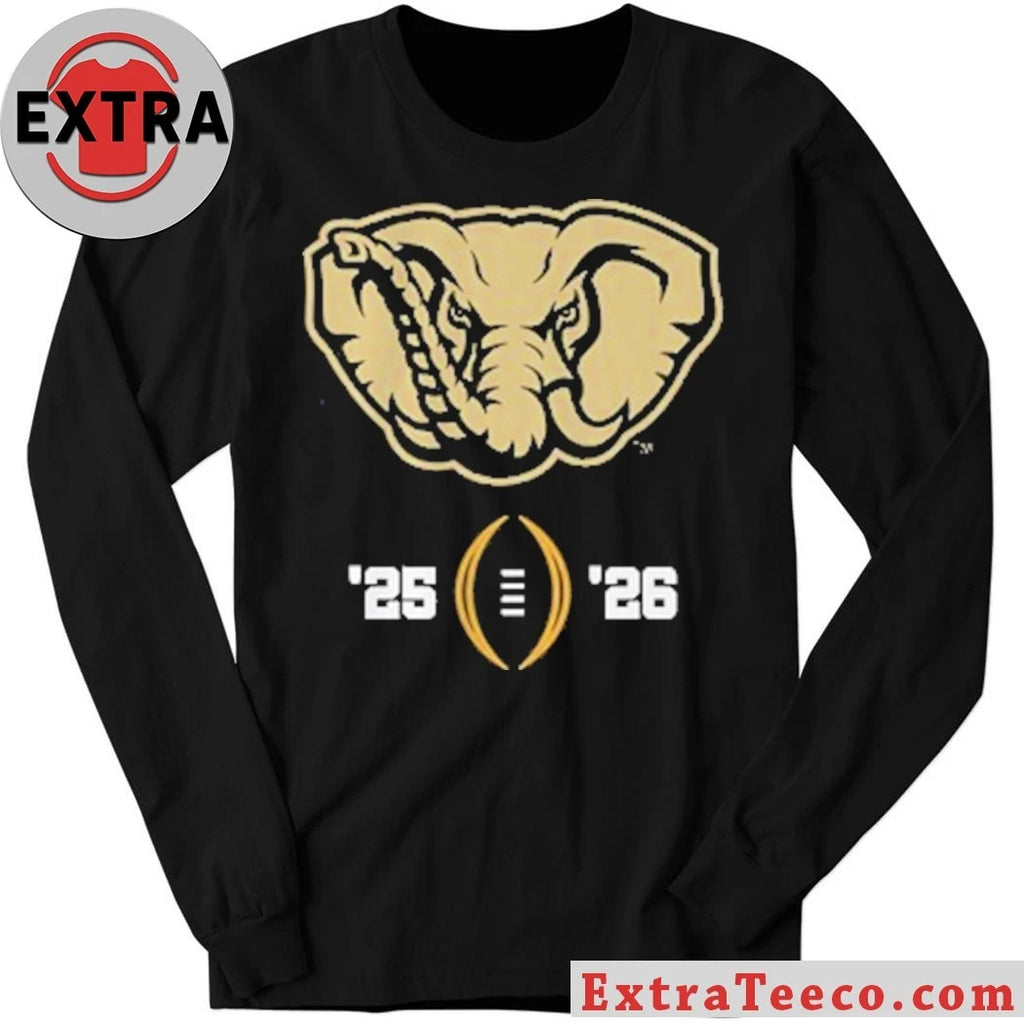 Original College Football Playoff National Championship Game 2025-26 T-Shirt featuring the Alabama Football mascot