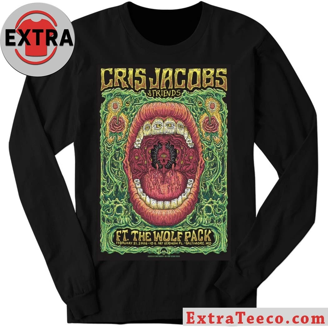Original Cris Jacobs February 21 2026 At E Mt Vernon PL Show Poster Shirt