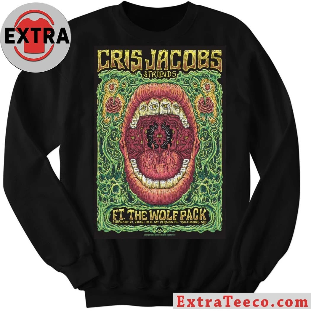 Original Cris Jacobs February 21 2026 At E Mt Vernon PL Show Poster Shirt