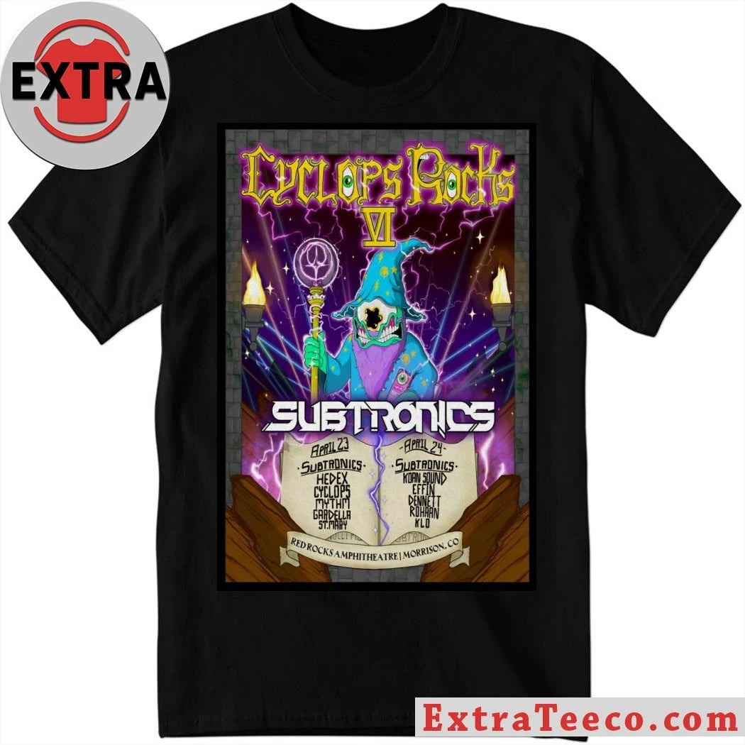 Original Cyclops Rocks Apr 23-24 2026 Red Rocks In Morrison CO Poster Shirt