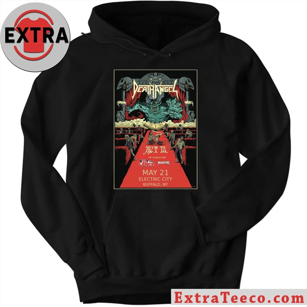 Original Death Angel’s thrash metal band, Death Angel, celebrates the 35th anniversary of their self-titled album, Act III Tour Shirt