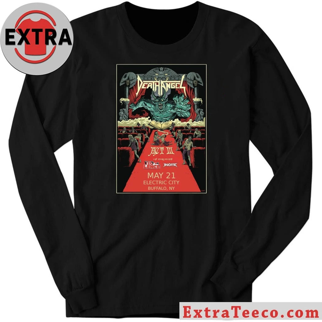 Original Death Angel’s thrash metal band, Death Angel, celebrates the 35th anniversary of their self-titled album, Act III Tour Shirt