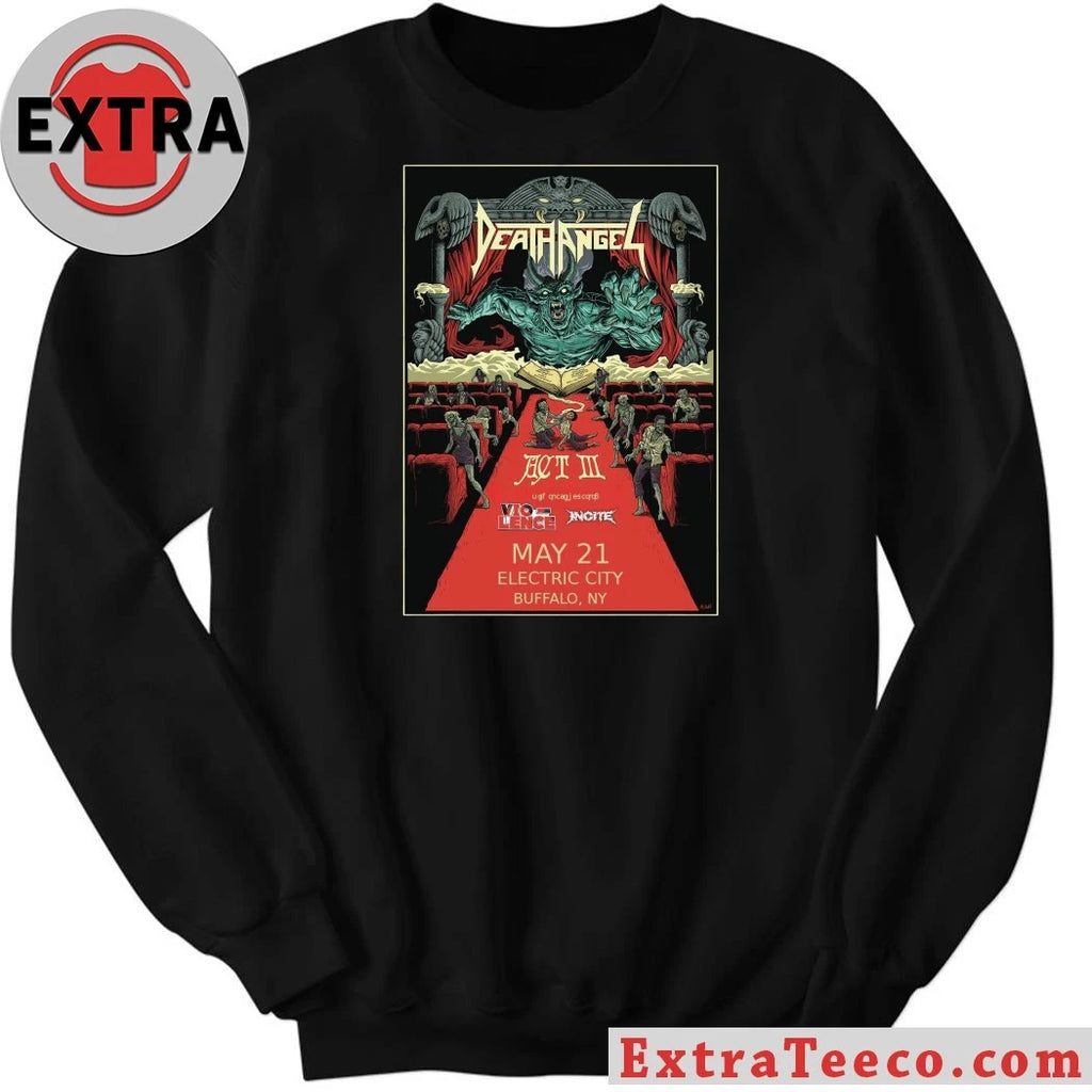 Original Death Angel’s thrash metal band, Death Angel, celebrates the 35th anniversary of their self-titled album, Act III Tour Shirt
