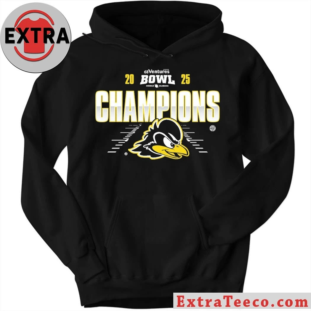 Original Delaware Fightin Blue Hens Are 68 Ventures Bowl 2025 Champions NCAA Football Shirt