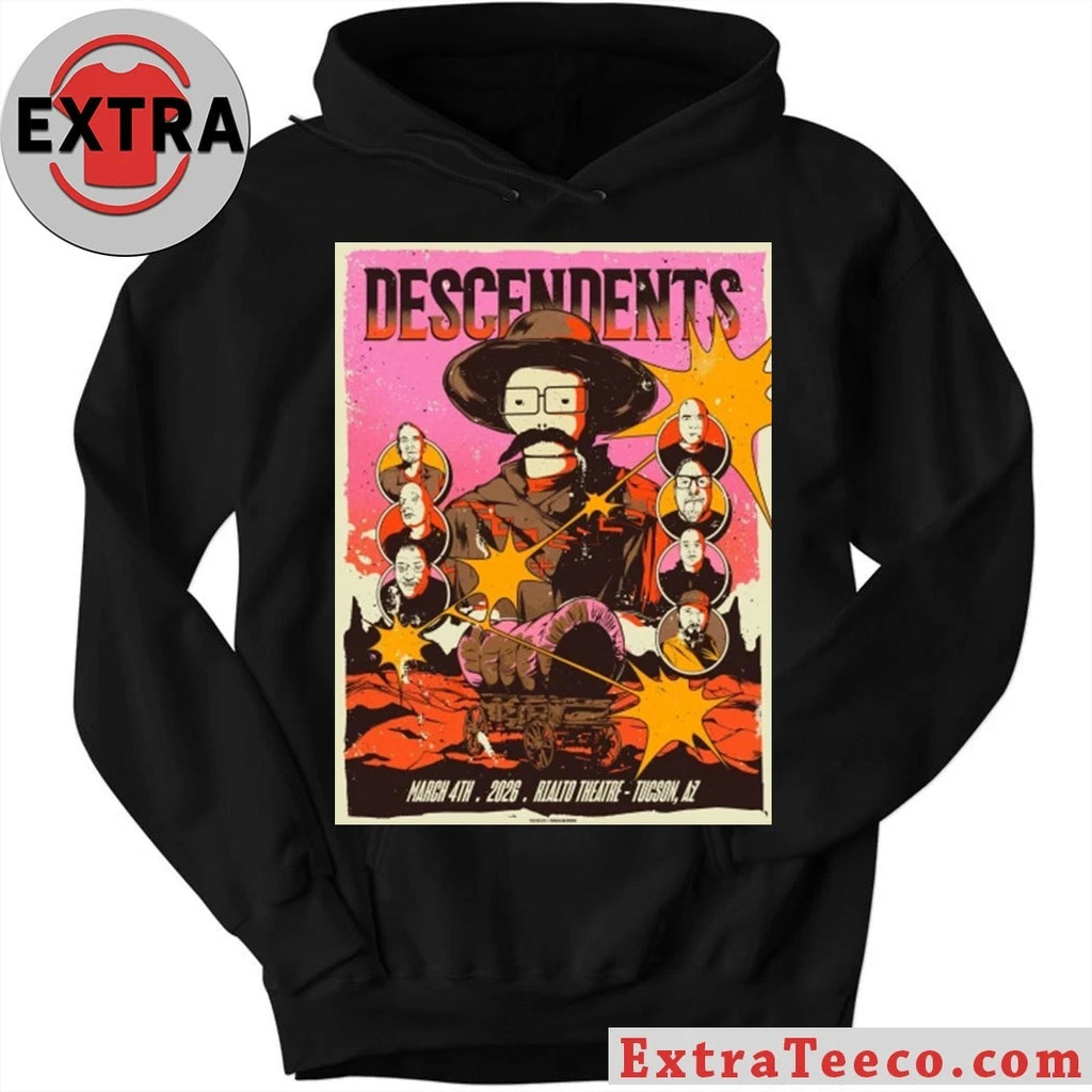 Original Descendents Tucson Arizona 2026 Gig Poster At Rialto Theatre On March 4 2026 Shirt