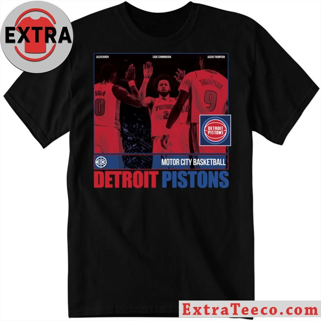 Original Detroit Pistons apparel Cade Cunningham, Jalen Duren, Ausar Thompson T-Shirt