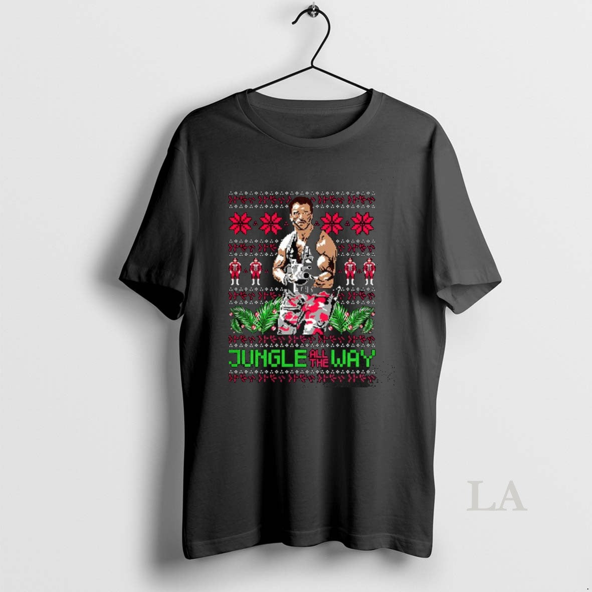 Original Dutch Predator Jungle All The Way Ugly Christmas T-Shirts, Hoodie, Sweatshirt | PodTeesHub.com