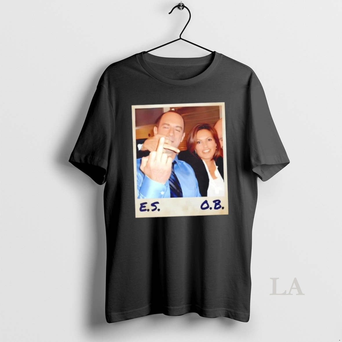 Original Elliot Stabler And Olivia Benson Retro Picture