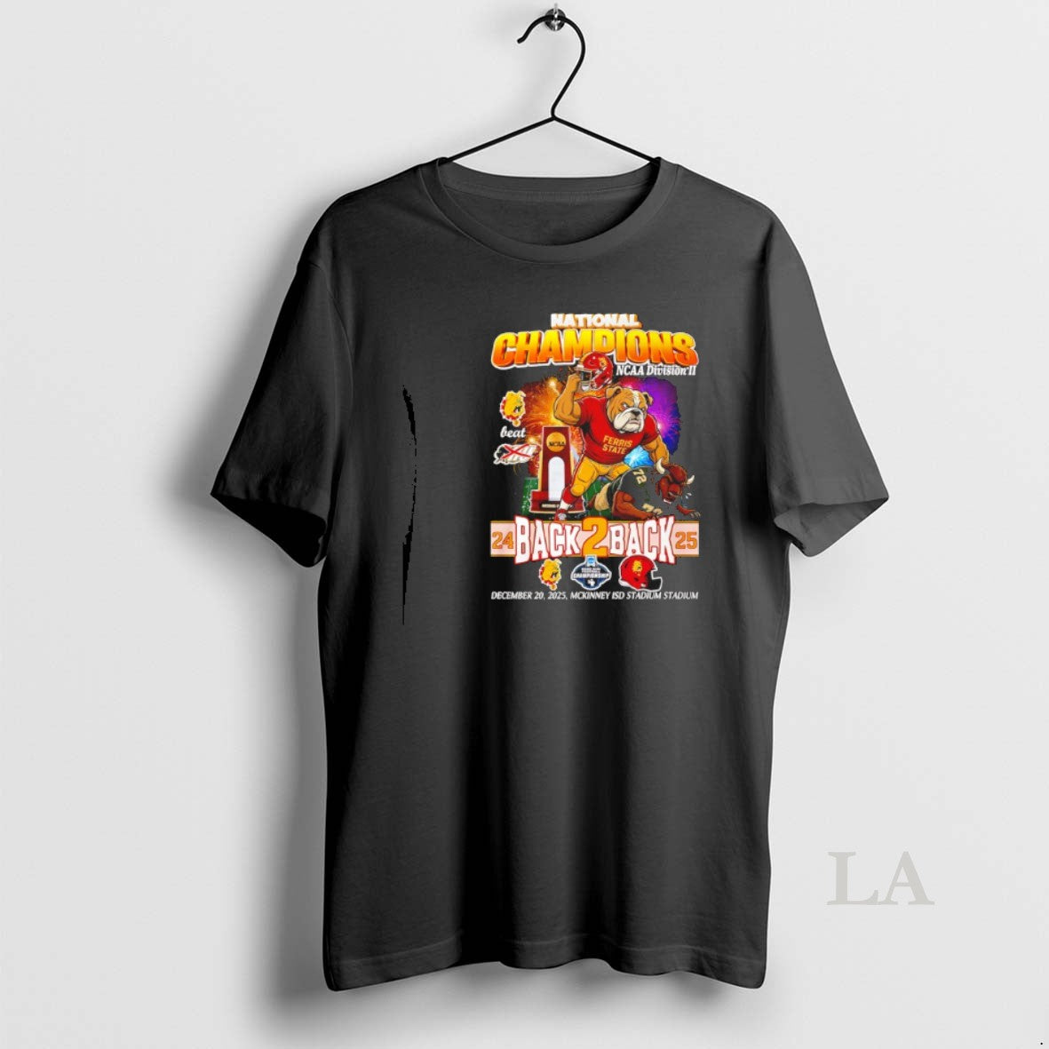 Original Ferris State Bulldogs Back 2 Back 24 25 National Champions Mascot T-Shirts, Hoodie, Sweatshirt | PodTeesHub.com