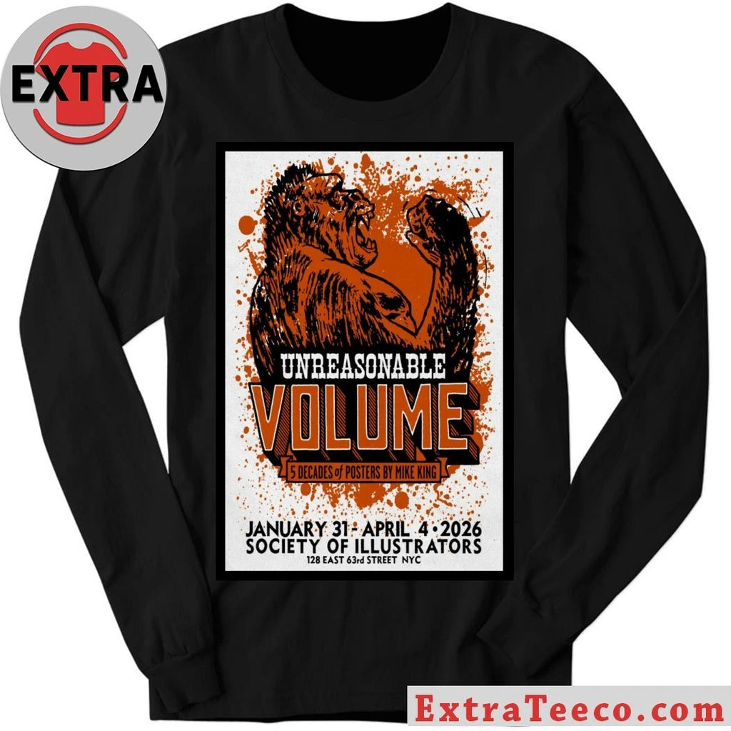 Original Five Decades of Posters by Mike King Society of Illustrators T-Shirt