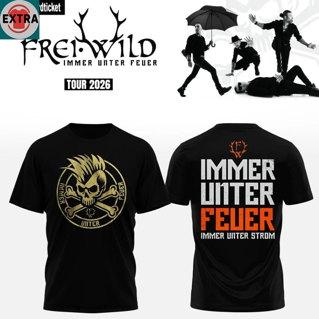 Original Frei.Wild Immer Unter Feuer 2026 Tour Celebrate Hoodie T-Shirt