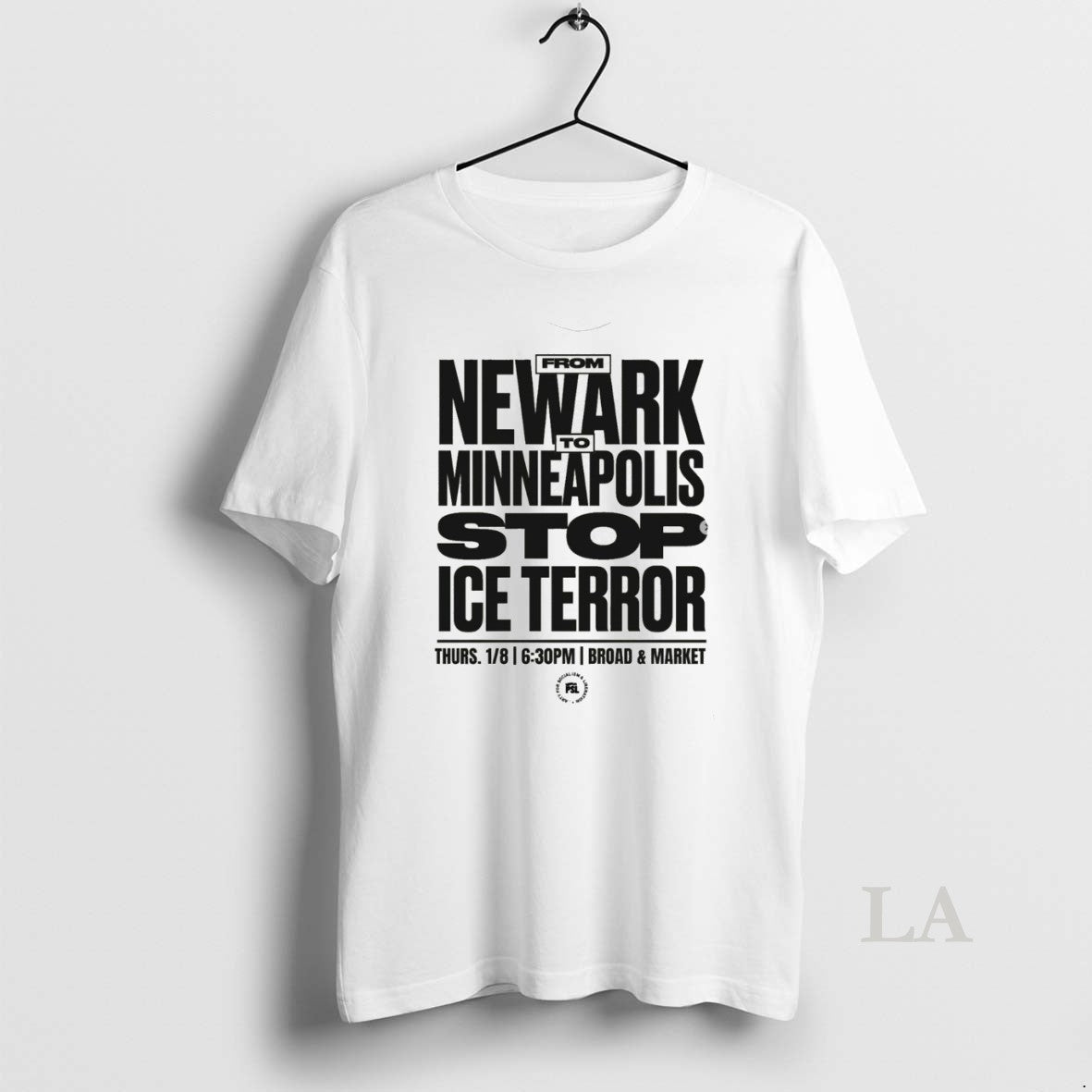 Original From Newark To Minneapolis Stop Ice Terror Broad And Market T-Shirts, Hoodie, Sweatshirt | PodTeesHub.com
