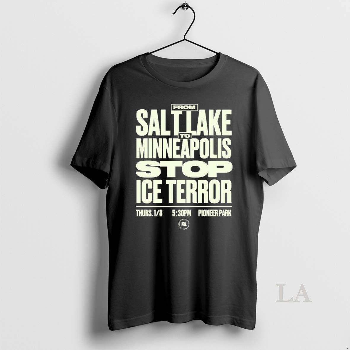 Original From Salt Lake To Minneapolis Stop Ice Terror Thurs 1 8 Pioneer Park T-Shirts, Hoodie, Sweatshirt | PodTeesHub.com