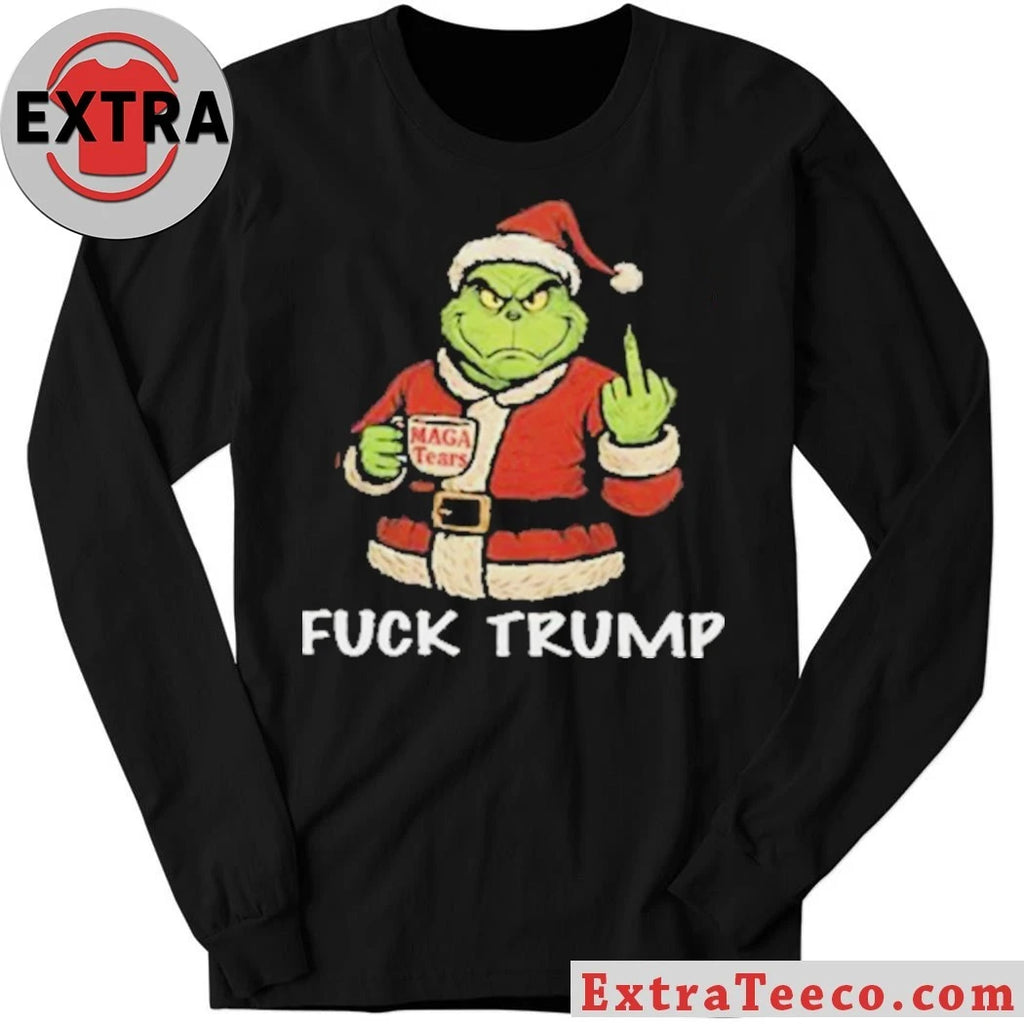 Original Fuck Trump Grinch Christmas Shirt
