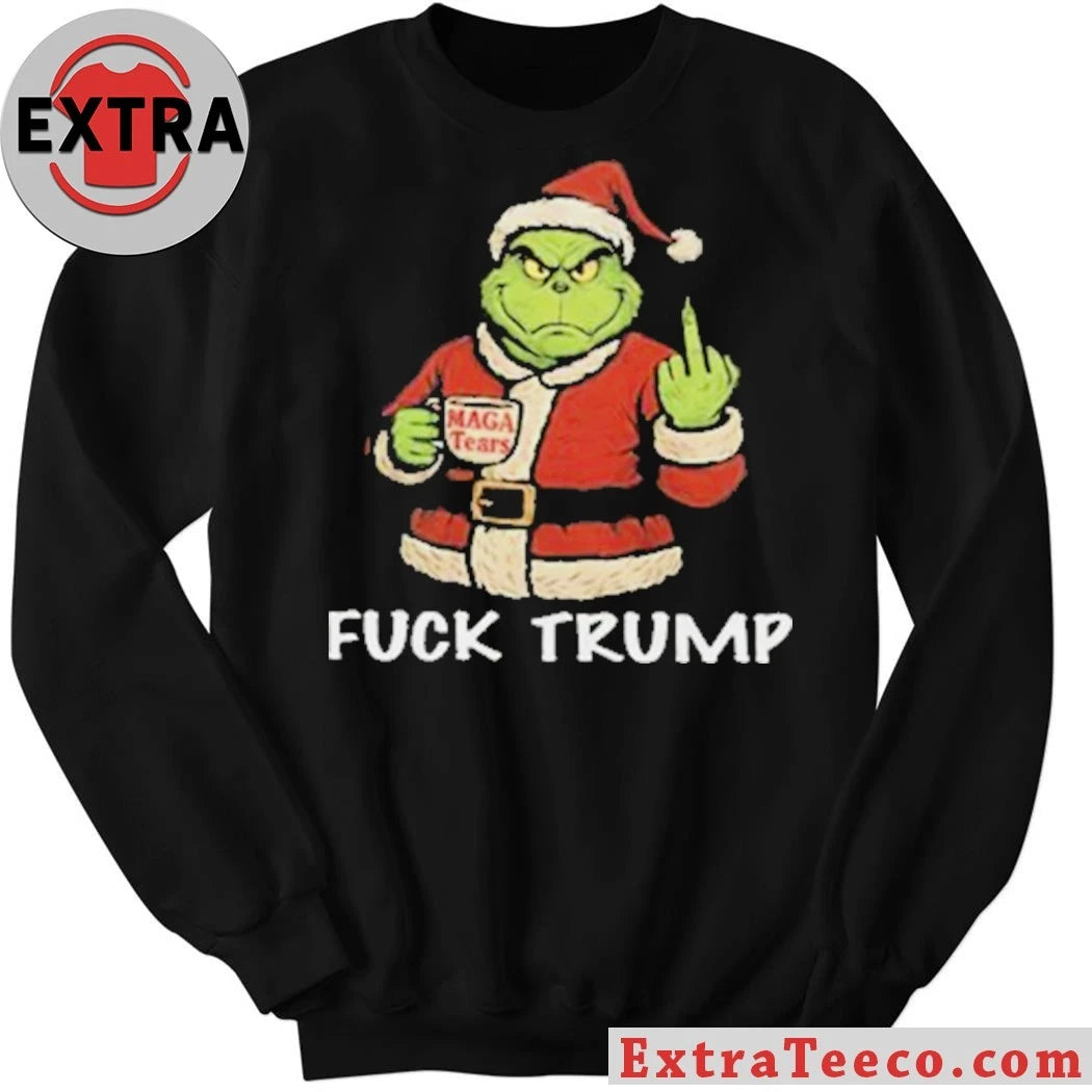 Original Fuck Trump Grinch Christmas Shirt