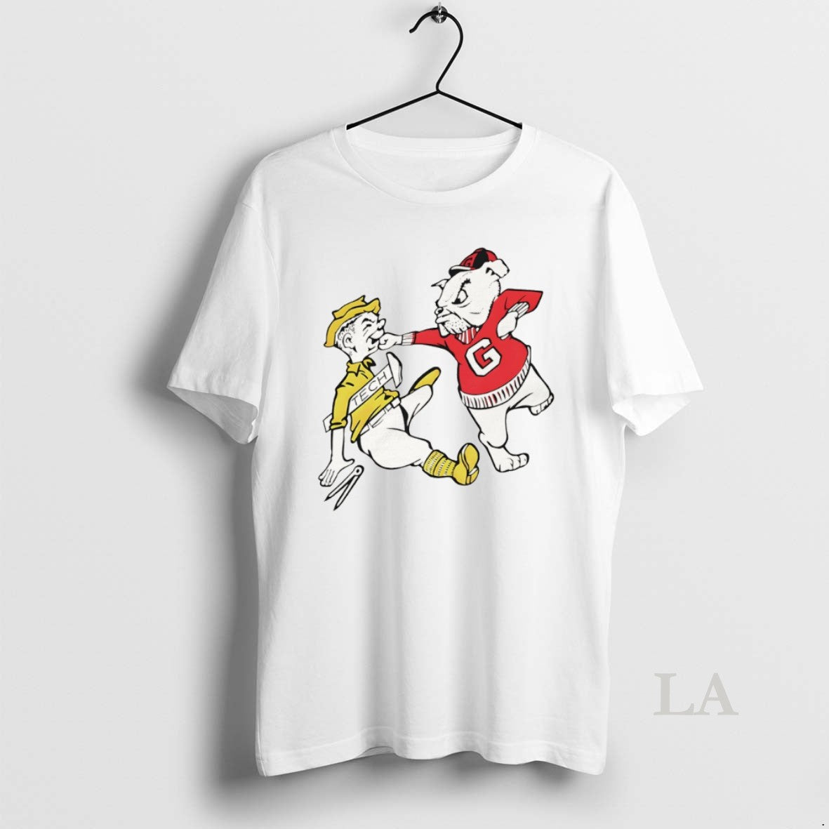 Original Georgia Bulldogs Beat Georgia Tech Yellow Jackets Mascot Meme T-Shirts, Hoodie, Sweatshirt | PodTeesHub.com