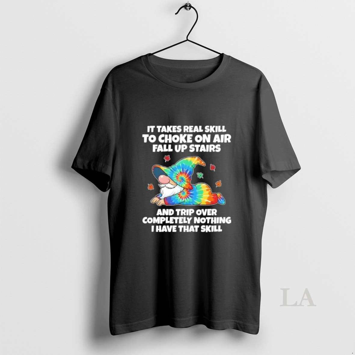 Original Gnome It Takes Real Skill To Choke On Air Fall Up Stairs And Trip T-Shirts, Hoodie, Sweatshirt | PodTeesHub.com