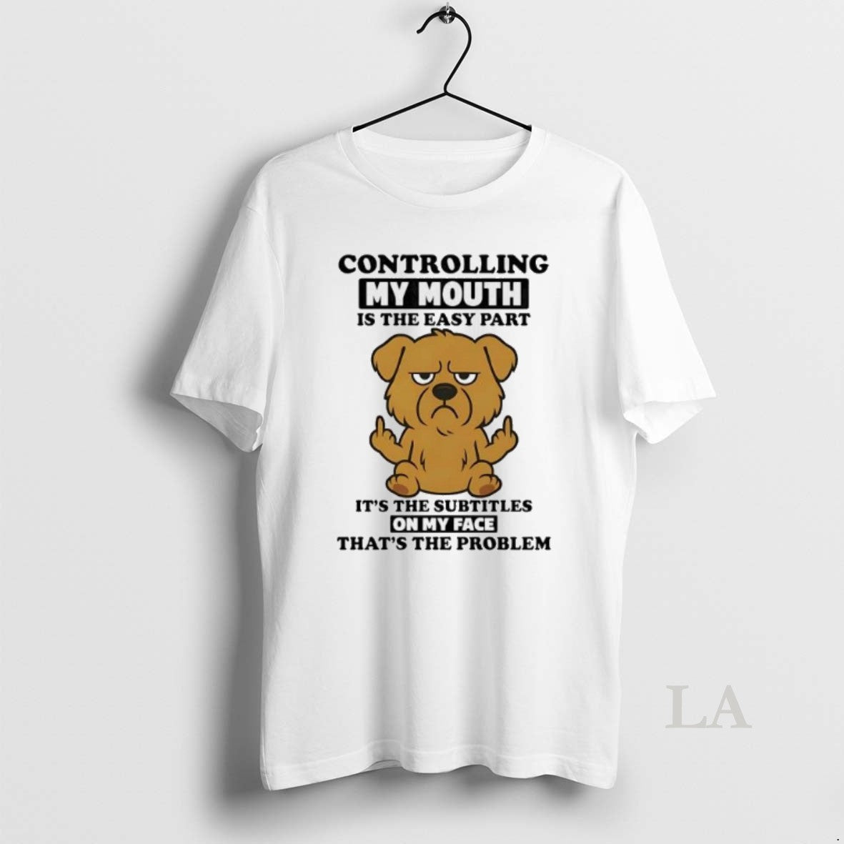 Original Golden Retriever Controlling My Mouth Is The Easy Part On My Face T-Shirts, Hoodie, Sweatshirt | PodTeesHub.com