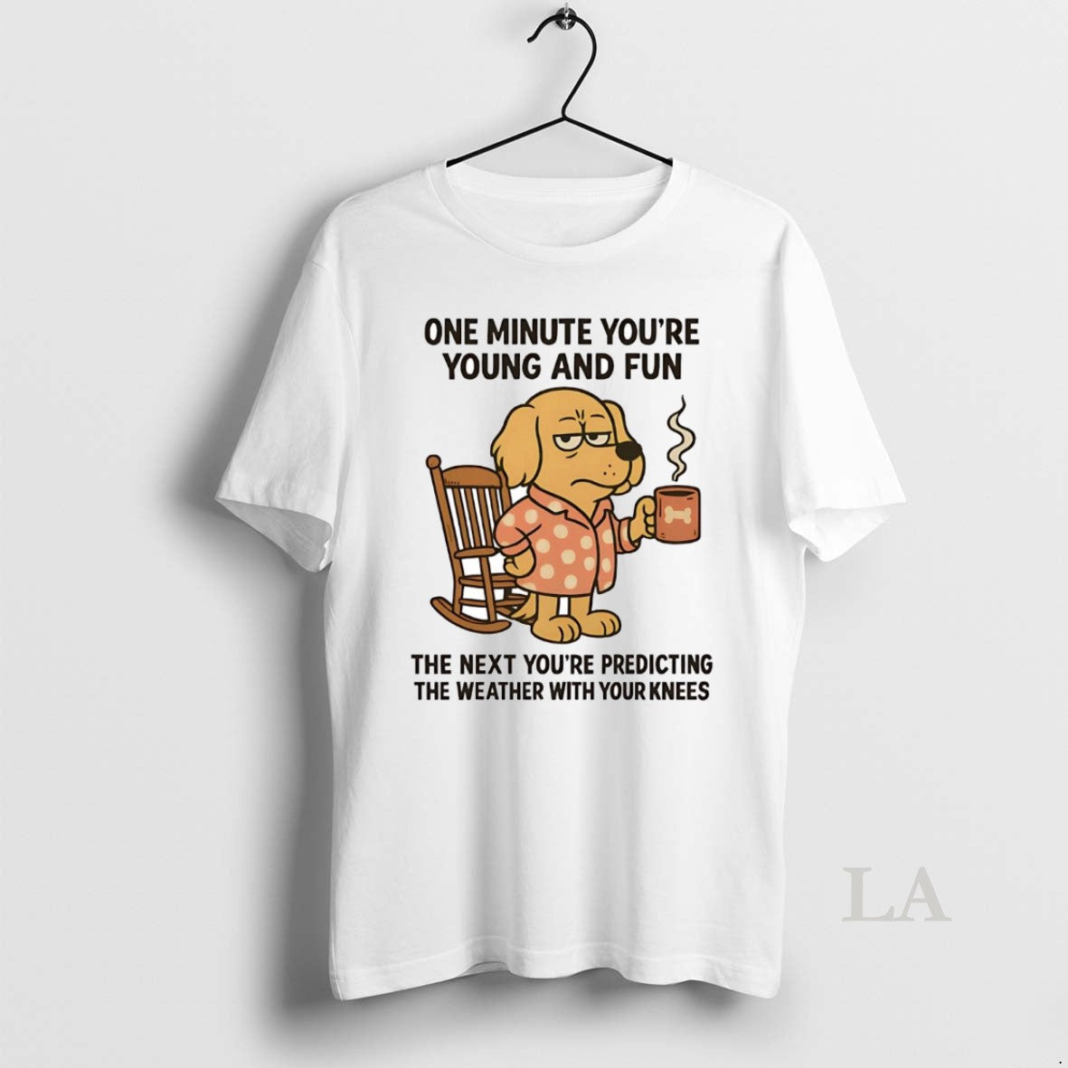 Original Golden Retriever One Minute Youre Young And Fun T-Shirts, Hoodie, Sweatshirt | PodTeesHub.com