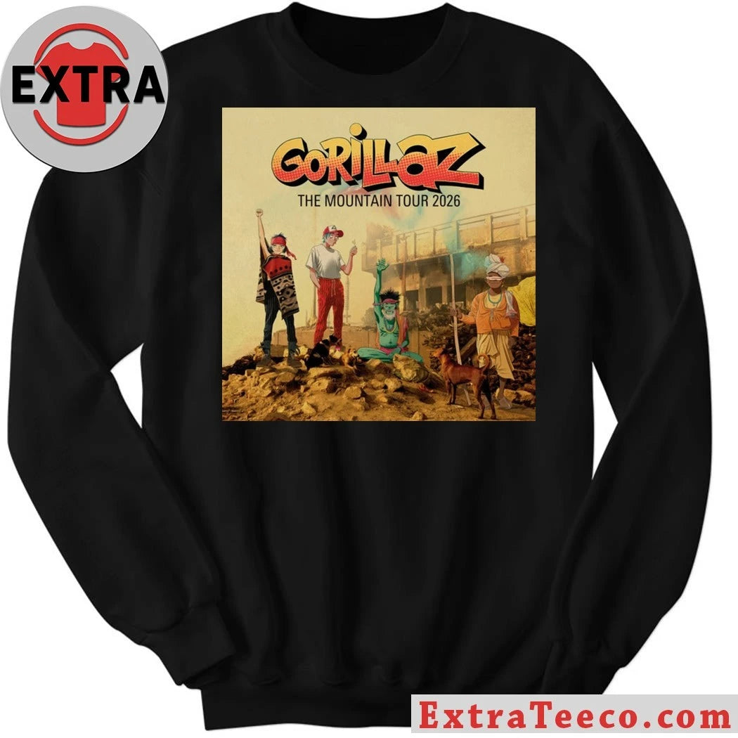 Original Gorillaz The Mountain Tour 2026 October 15 Moody Center Shirt