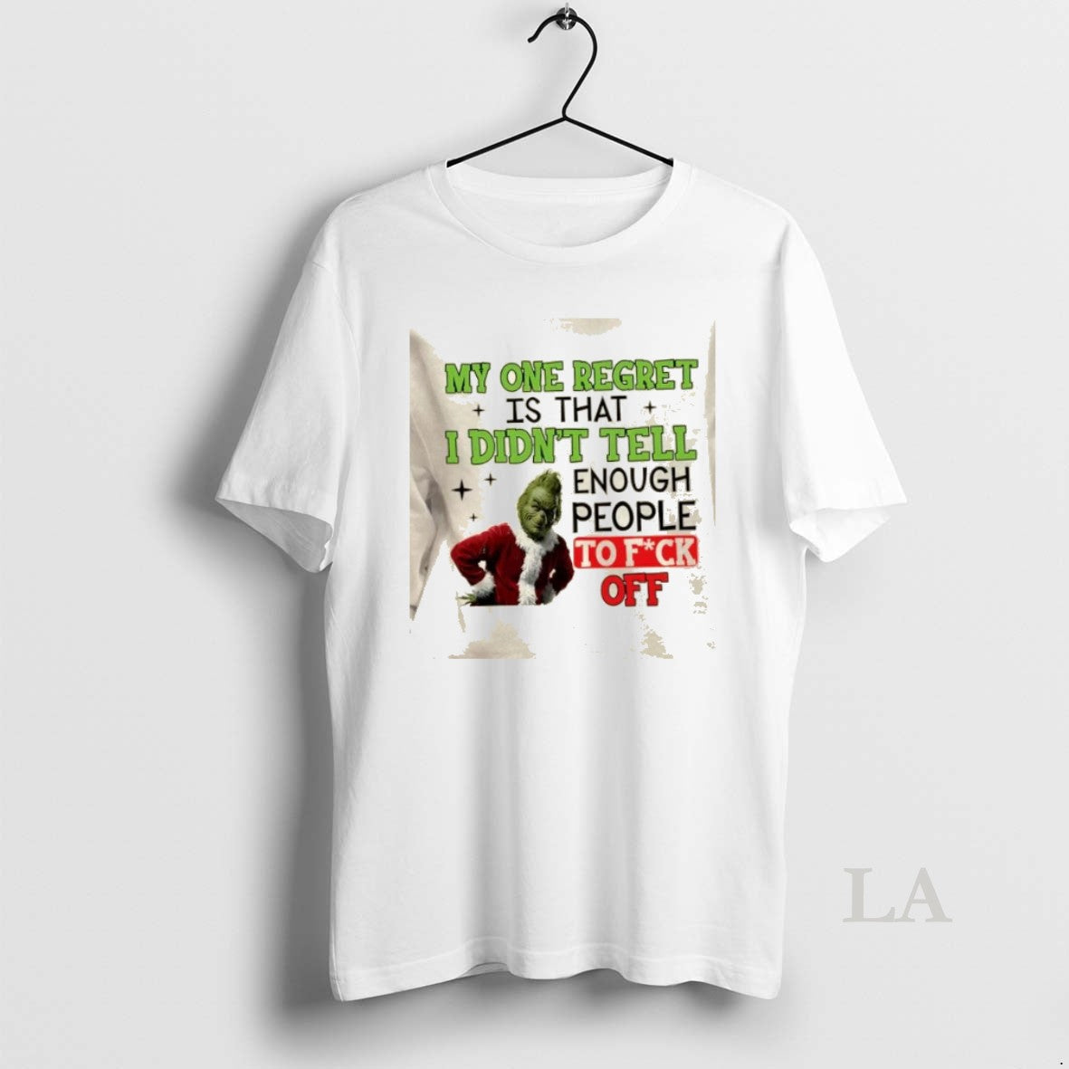 Original Grinch My One Regret Is That I Didnt Tell Enough People To Fuck Off T-Shirts, Hoodie, Sweatshirt | PodTeesHub.com