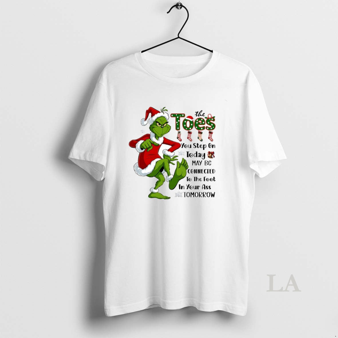 Original Grinch The Toes You Step On Today May Be Connected Circle T-Shirts, Hoodie, Sweatshirt | PodTeesHub.com
