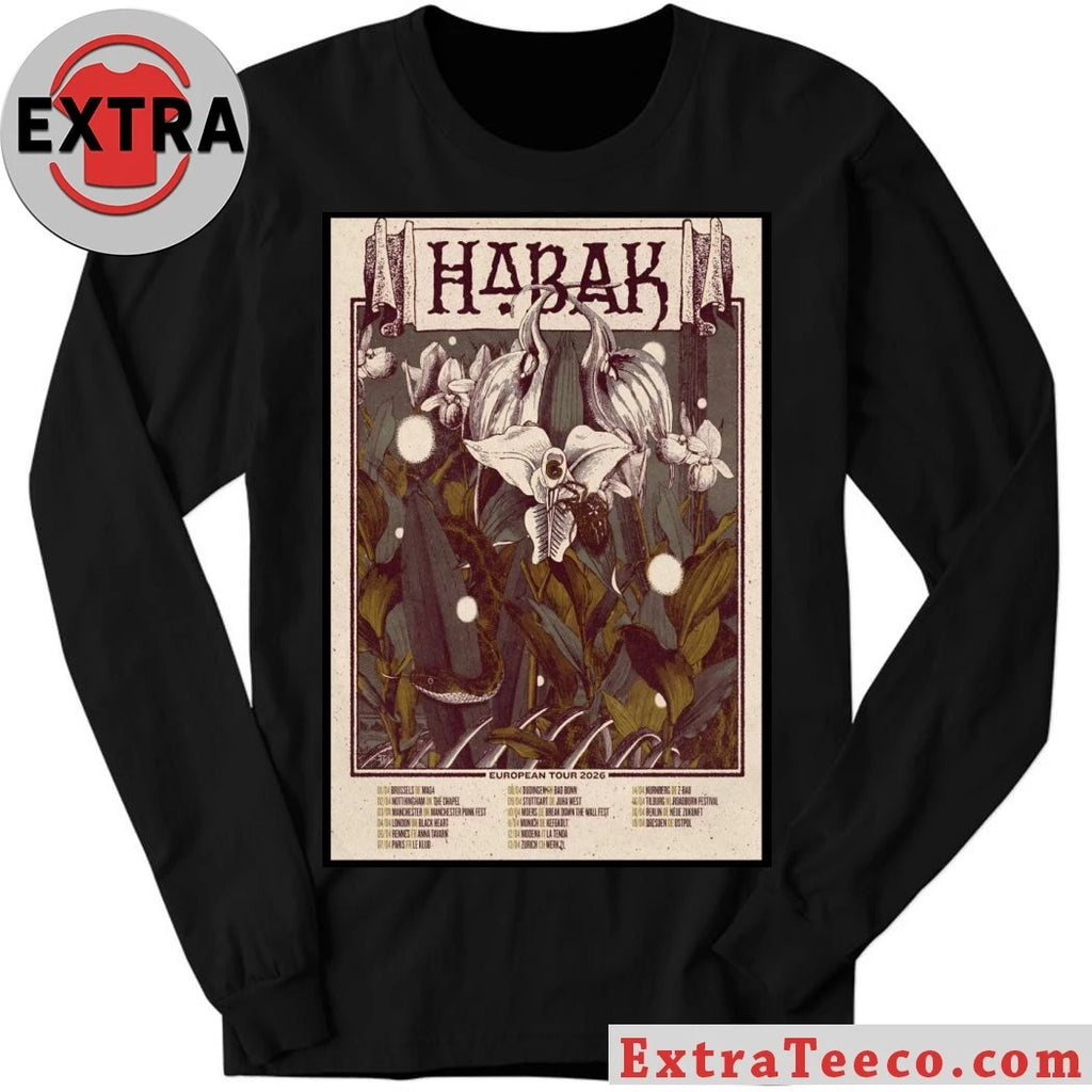 Original Habak EU Tour 2026 Poster T-Shirt