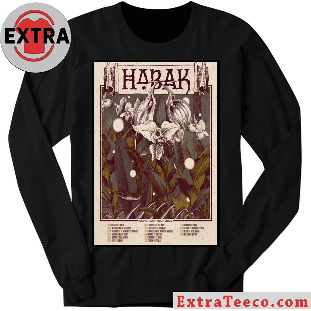 Original Habak EU Tour 2026 Poster T-Shirt