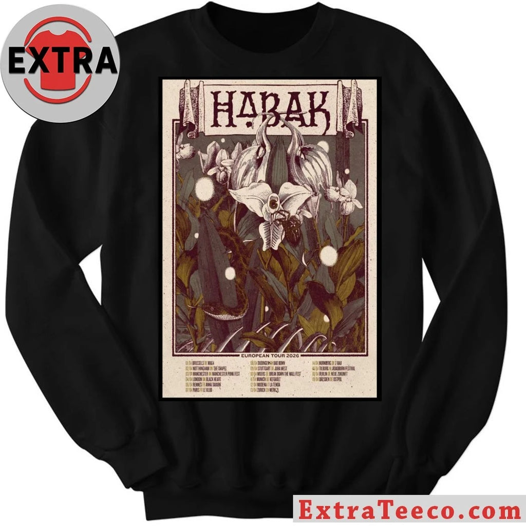 Original Habak EU Tour 2026 Poster T-Shirt