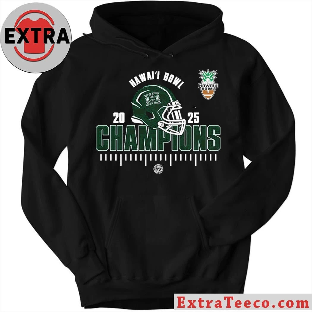 Original Hawaii Rainbow Warriors 2025 NCAA Football Hawaii Bowl Champions Logo Shirt