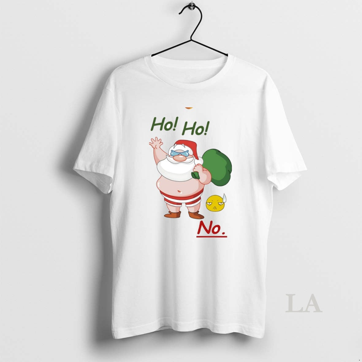 Original Ho Ho No Santa Christmas Circle T-Shirts, Hoodie, Sweatshirt | PodTeesHub.com