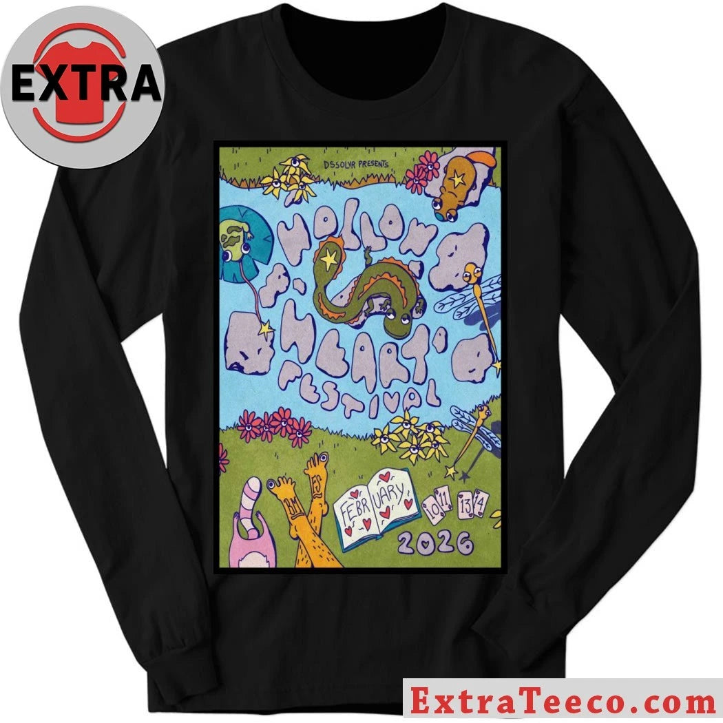 Original Hollow Heart Festival Feb 10-14 2026 In Asheville NC Poster Shirt