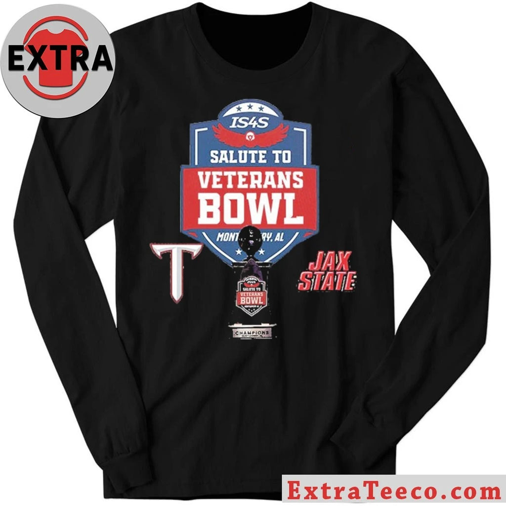 Original IS4S Salute to Veterans Bowl Jacksonville State Gamecocks Versus Troy Trojans Bowl Season College Football 2025 2026 Logo Shirt