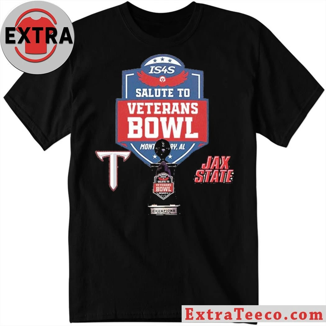 Original IS4S Salute to Veterans Bowl Jacksonville State Gamecocks Versus Troy Trojans Bowl Season College Football 2025 2026 Logo Shirt