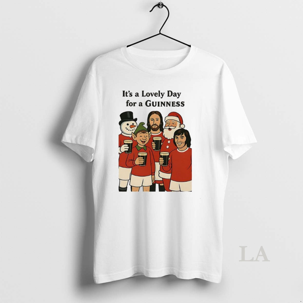 Original Its A Lovely Day For A Guinness Manchester United Christmas T-Shirts, Hoodie, Sweatshirt | PodTeesHub.com
