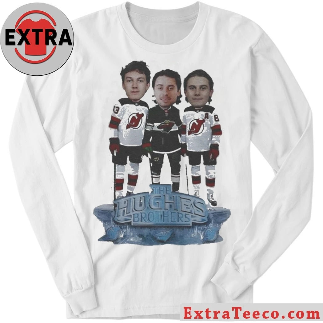 Original Jack Hughes Luke Hughes Quinn Hughes The Hughes Bowl caricature logo 2026 T-shirt