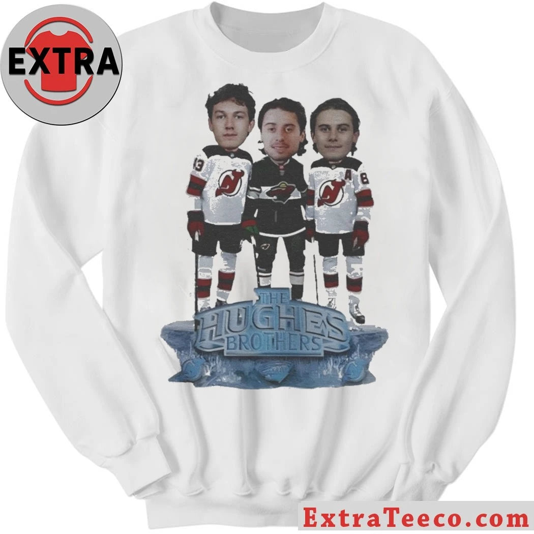 Original Jack Hughes Luke Hughes Quinn Hughes The Hughes Bowl caricature logo 2026 T-shirt