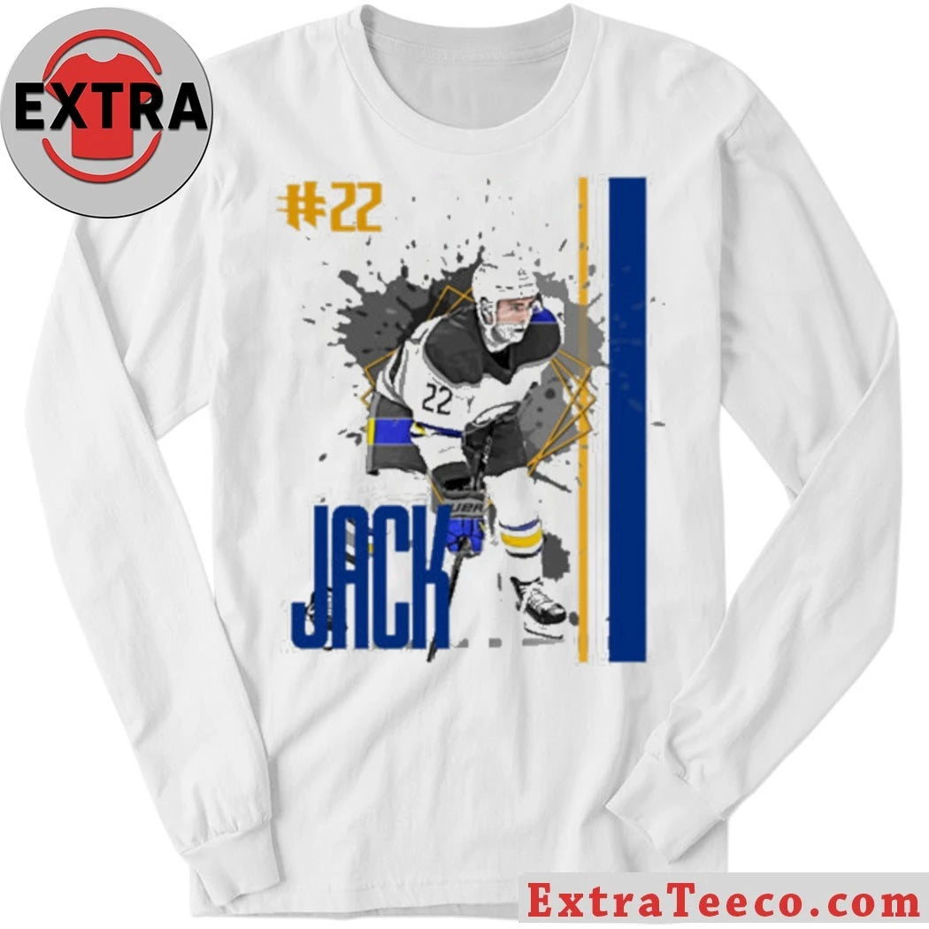 Original Jack Quinn #22 hockey Player Sabres T-Shirt