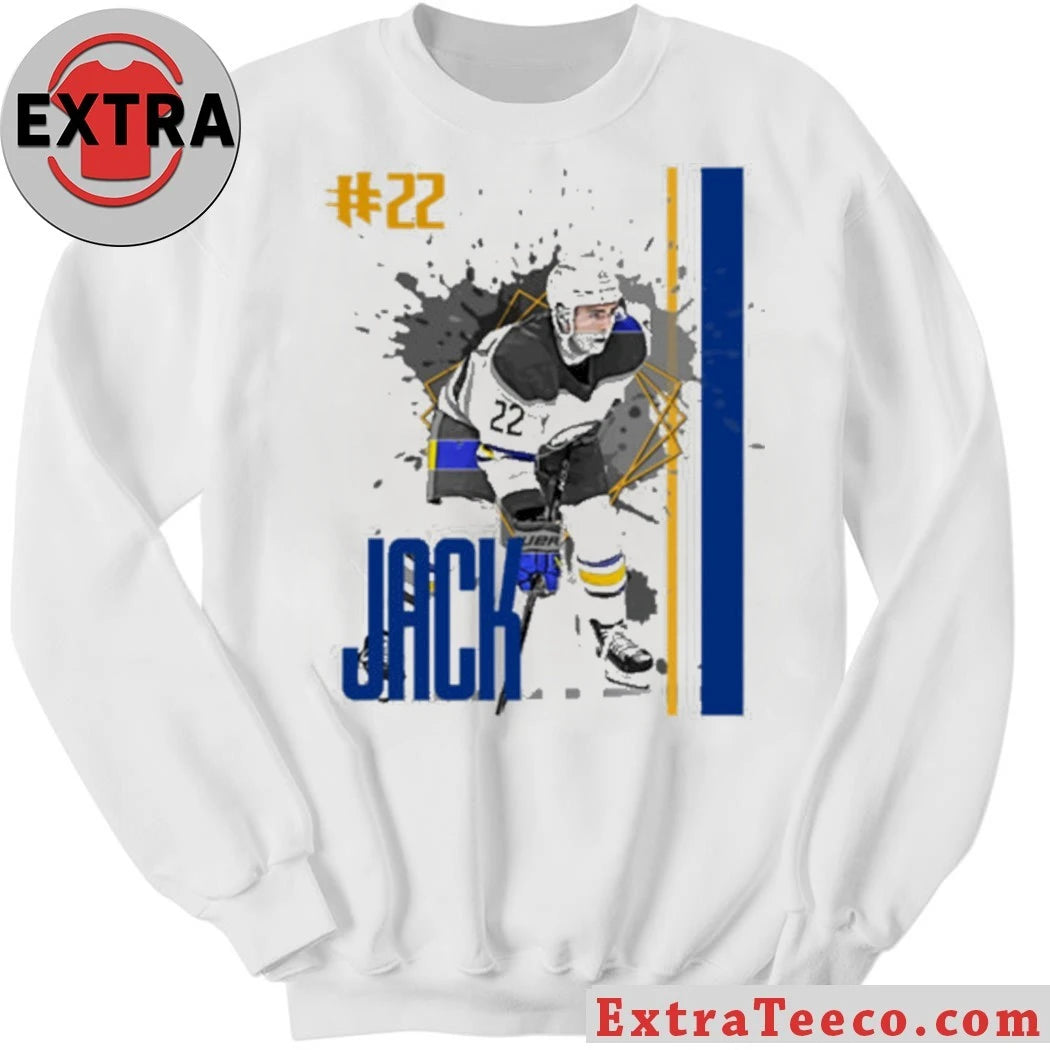 Original Jack Quinn #22 hockey Player Sabres T-Shirt