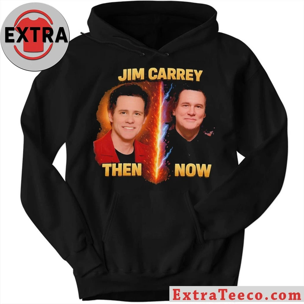 Original Jim Carrey Clone Theory T-Shirt – Then vs Now Conspiracy Graphic Tee