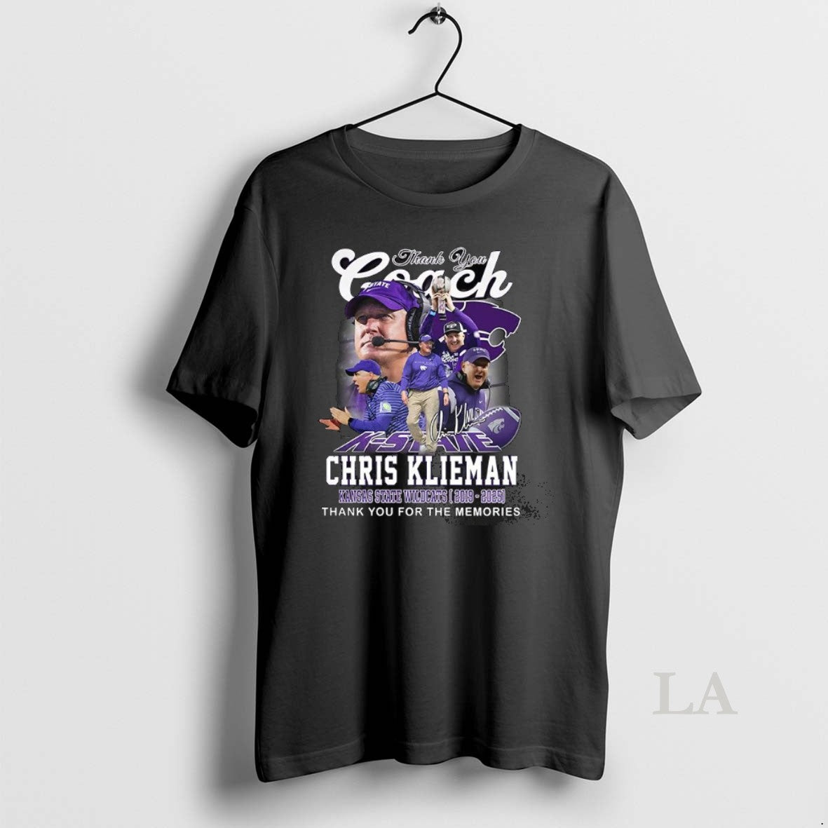 Original Kansas State Wildcats Ncaa Thank You Coach Chris Klieman 2019 2025 Signature T-Shirts, Hoodie, Sweatshirt