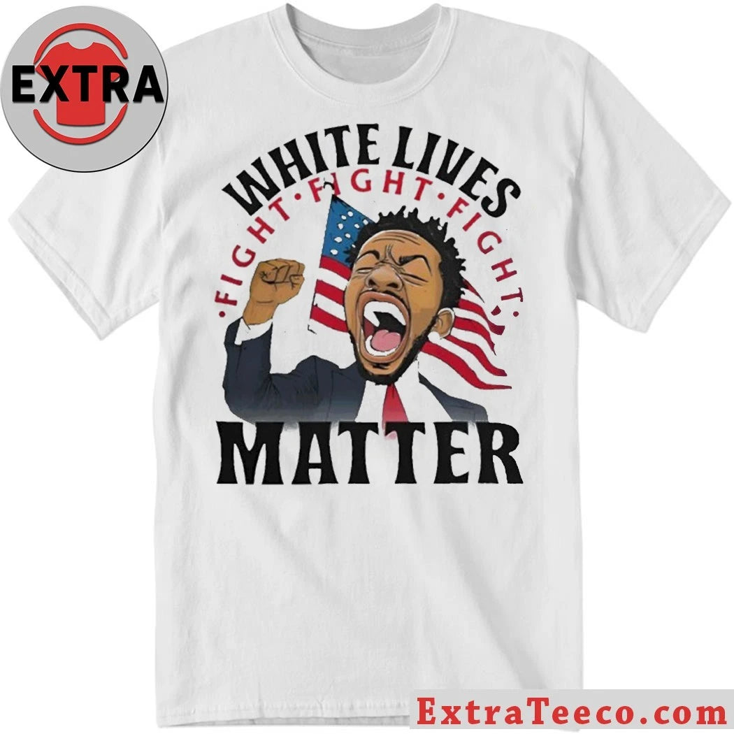 Original Kendrick Lamar White Lives Fight Matter Black Lives Matter And White Lives Matter Shirt