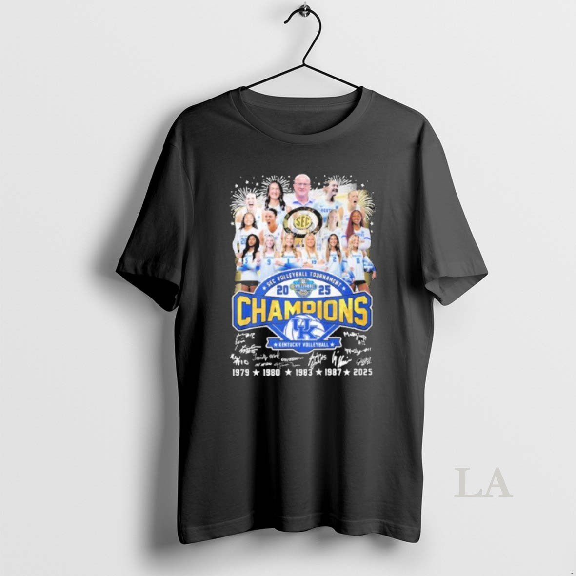 Original Kentucky Wildcats Teams 2025 Sec Volleyball Tournament Champions Signatures T-Shirts, Hoodie, Sweatshirt
