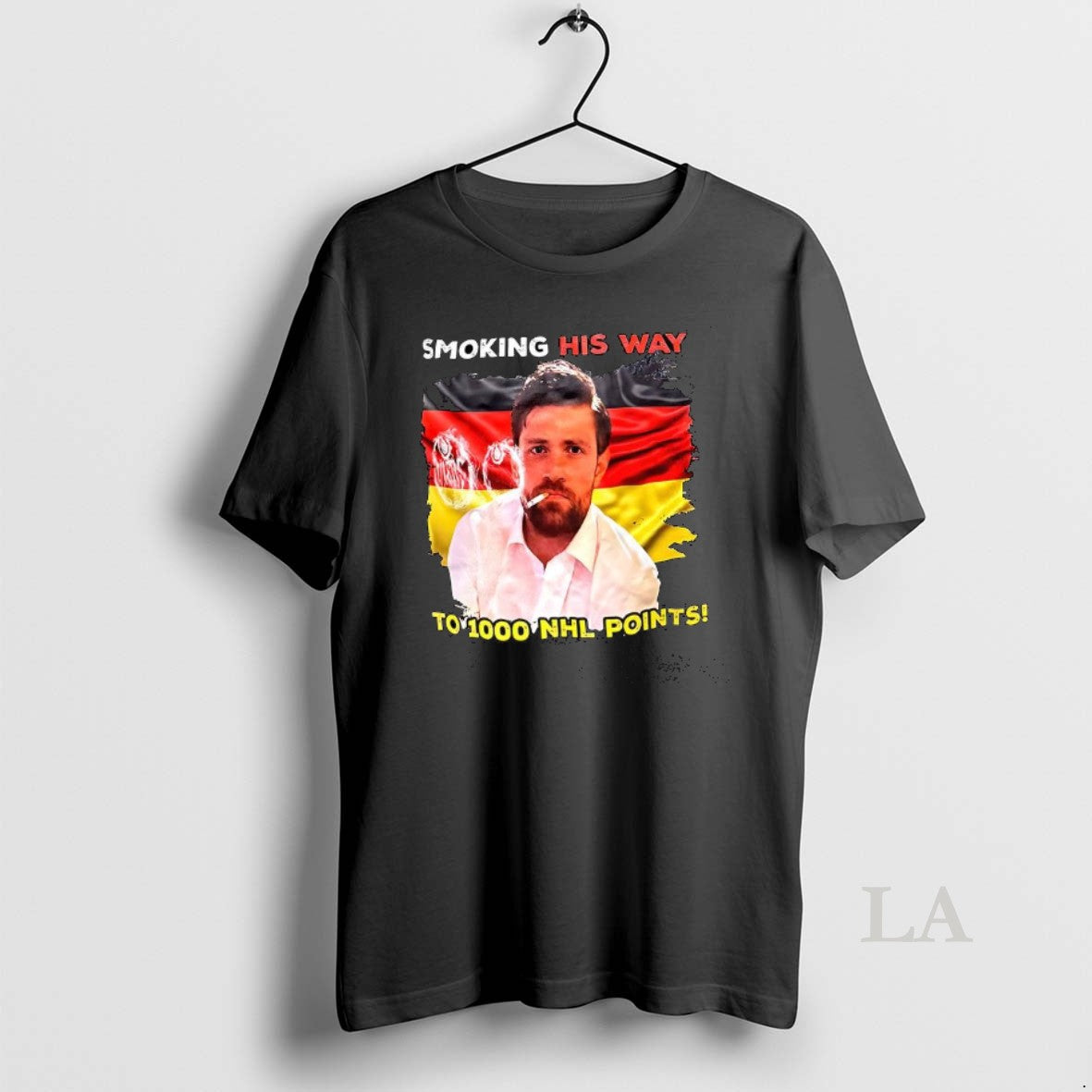 Original Leon Draisaitl Smoking His Way To 1000 Nhl Points T-Shirts, Hoodie, Sweatshirt | PodTeesHub.com
